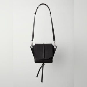 Rag & Bone black leather crossbody waist bag